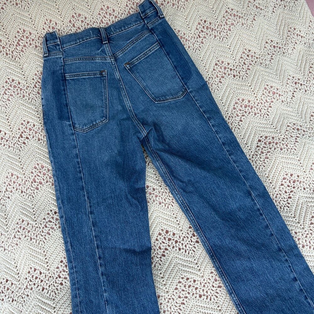 6 Abercrombie Jeans The 90s Straight Ultra High Rise Med Wash Indie Sleaze Mom